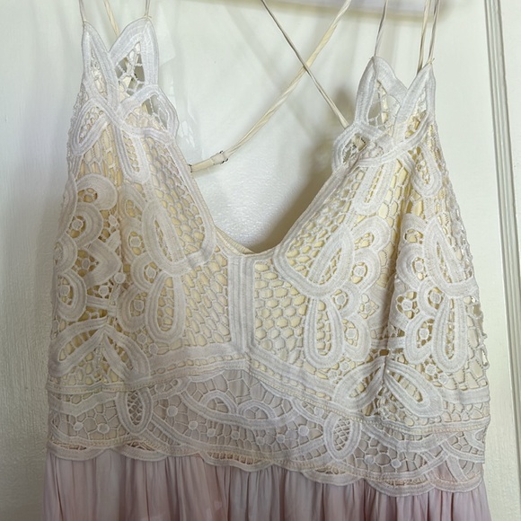 Beautiful Tiedye maxi dress. EUC.Full breast coverage. Lined slip under dress.ss - Picture 2 of 10